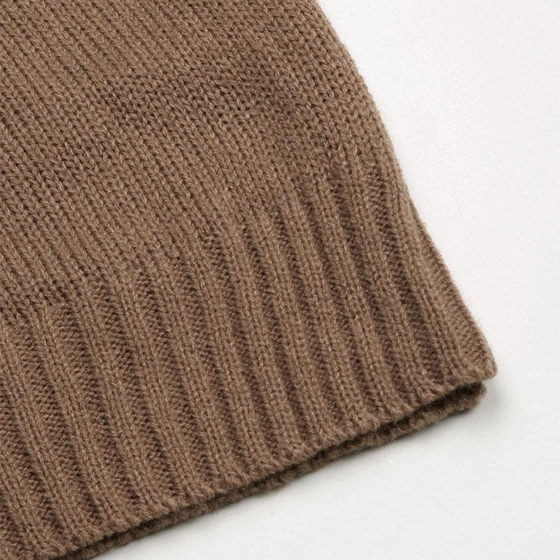 Autumn Winter Chic Solid Knitted Sweater Dress Full Sleeve High Collar Thick A-line Long Pullover