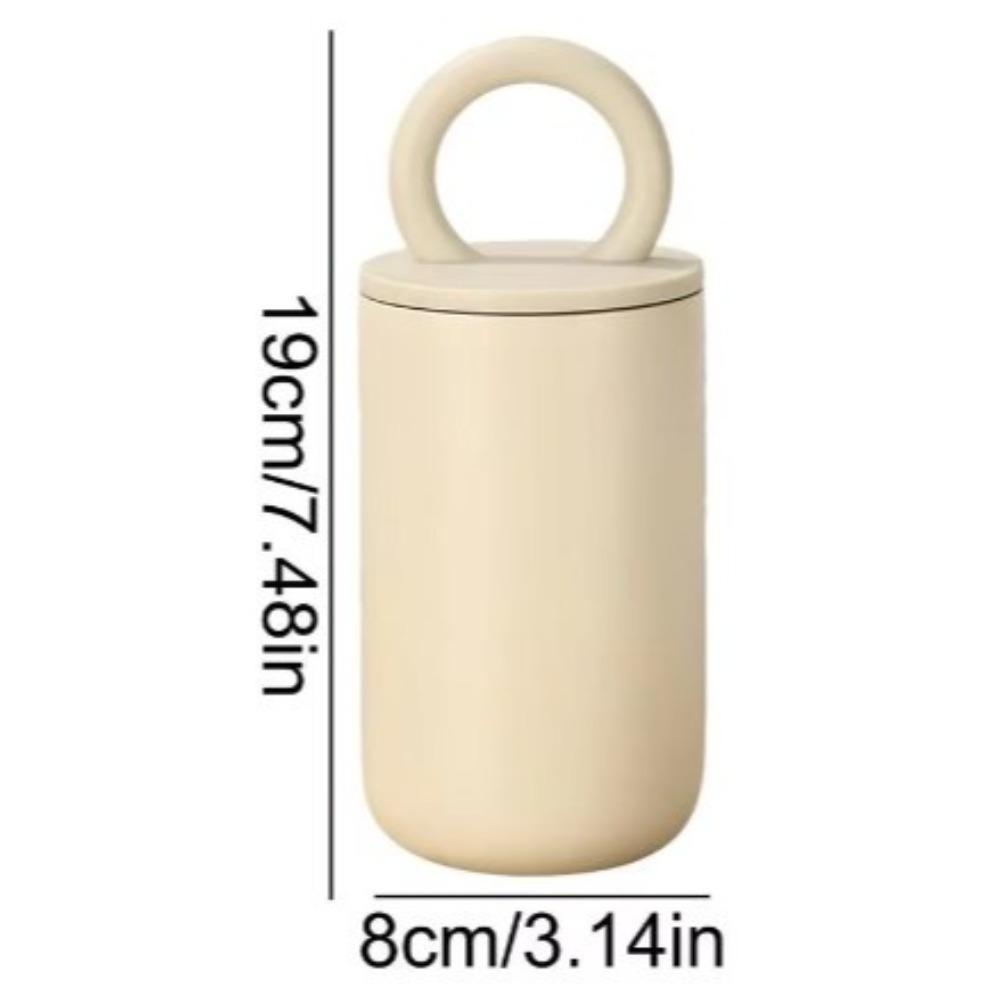 Kubek Termiczny Izolowany Próżniowo 500ml Prosty Styl Stal Nierdzewna 304 Kubek Termosowy Ręczny z Pierścieniem do Noszenia Butelka do Picia Outdoor