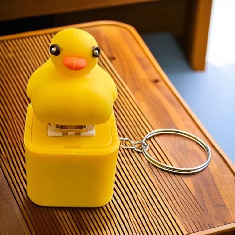 Plastic Frog Croaking Fidget Toy Keyboard Sound Keyring  Office Leisure Entertainment