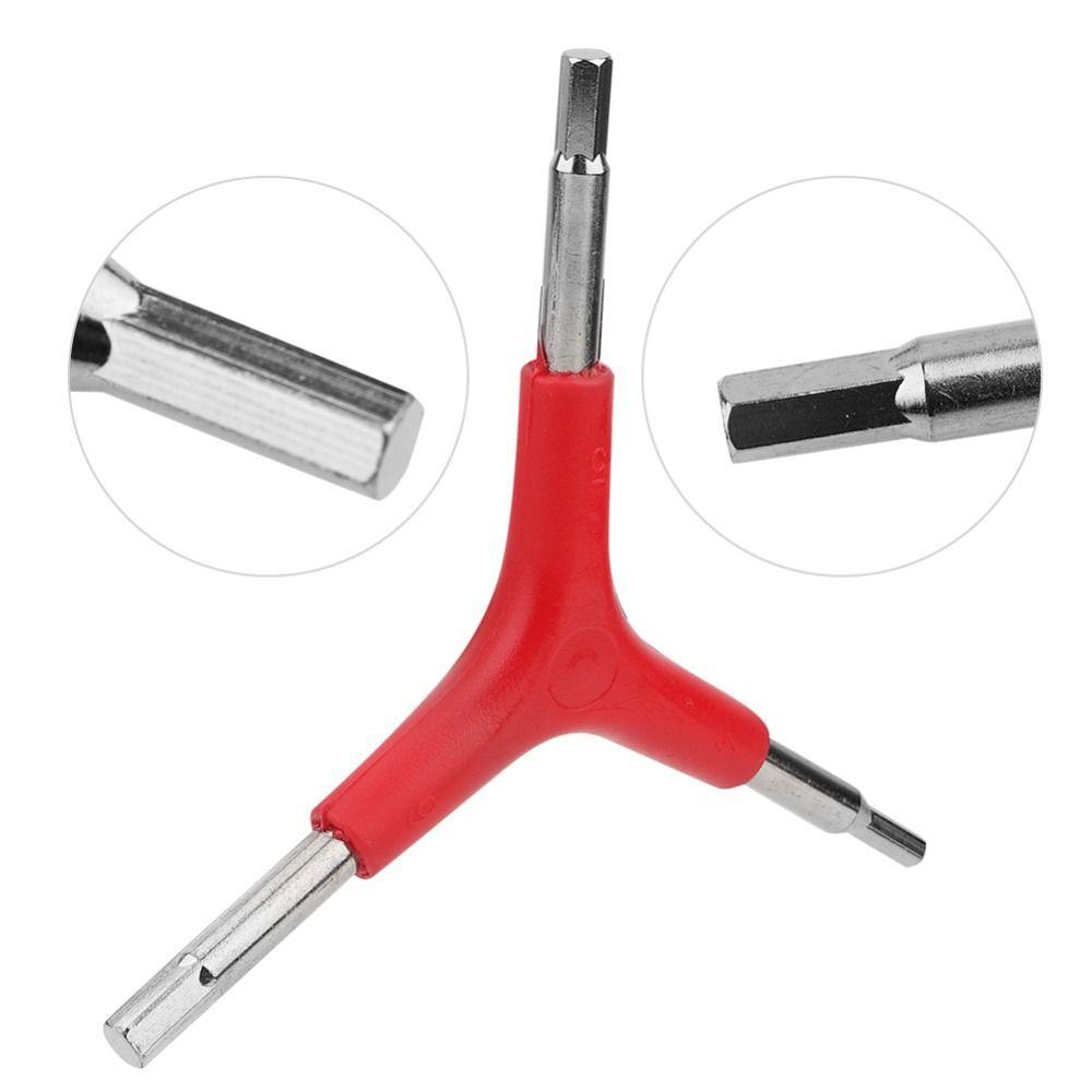 4PCS Y-Shaped Bike Hex Wrench 4/5/6mm Inner Hex Wrench Portable Three Way Hex Wrench  Cycling Repair