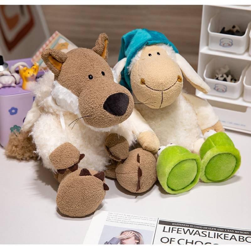 Toy Sheeps Wolf Plush Stuffed Childrens Girl Comfort Pillow Birthday Gift