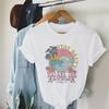 Dam Biblisk Vers T-shirt Vintage Estetik Jesus Tro Grafiska T-shirts Kortärmad Kristna T-shirt Retro Inspirerande Toppar