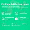 Skládaný termopapír A4 Tiskový papír pro termální tisk štítků 100ks pro papír Paperang F1S /PeriPage A40 pro termální tisk