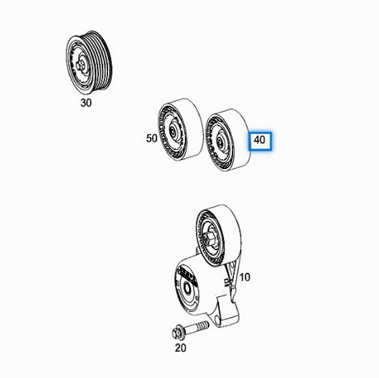 Guide Roller for Benchi W278 (2782020619)