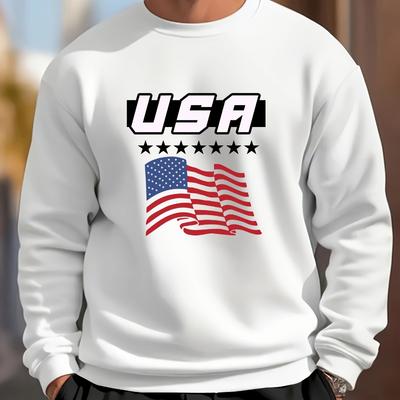 Fleece Lined Men's Crew Neck Sweatshirt, Warm Cozy, Ideal for Winter Casual & Gatherings