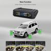 Wireless Tire Pressure Monitor HD LCD Display Real Time Alert Solar Powered USB Charging Tire Pressure Monitoring System