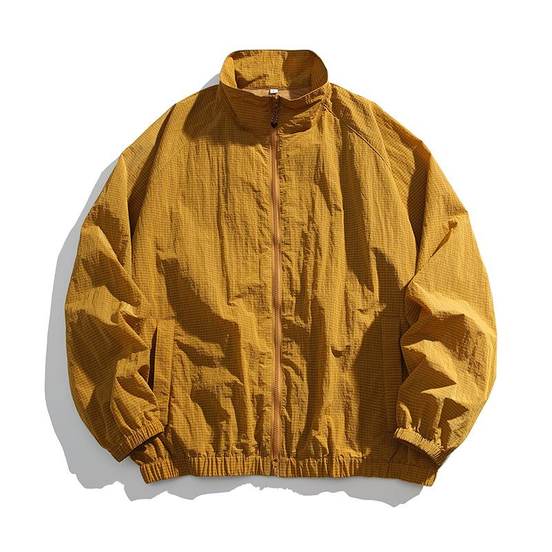 Unisex Lightweight Quick-Dry Stand Collar UV Protection Hiking Jacket