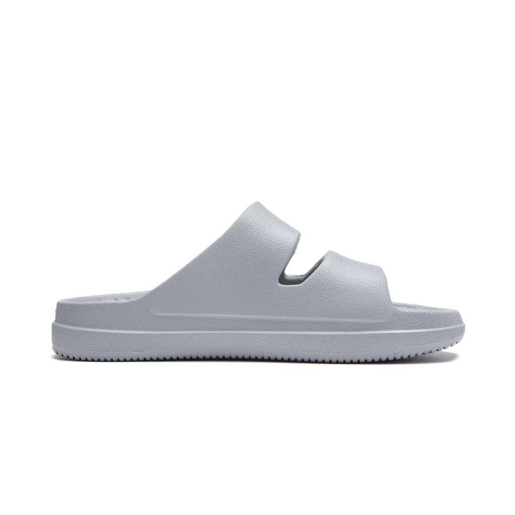 Li Ning Soft Clap Slip Resistant Abrasion Resistant Slide Slippers Unisex Ultimate Gray AGAU005-4