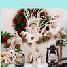 European Style Knitted Christmas Decorations Featuring Adorable Snowman Reindeer And Elderly Figurines For Festive Tree Ornaments