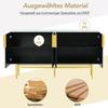 Sideboard Storage Cabinet, Modern Buffet with 4 Doors, Adjustable Shelf, Metal Legs, Storage Cabinet Sideboard with Ample Storage Space