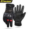 Ones Again Genuine Goat Leather Motorcycle Gloves Men Women Carbon Fiber Knuckle Protection All Season Riding Safety Gear