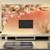 Modern Simple Home Decor 3D Stereo Flower Photo Mural Living Room Bedroom TV Background Non-woven Embossed Wallpaper Custom Size