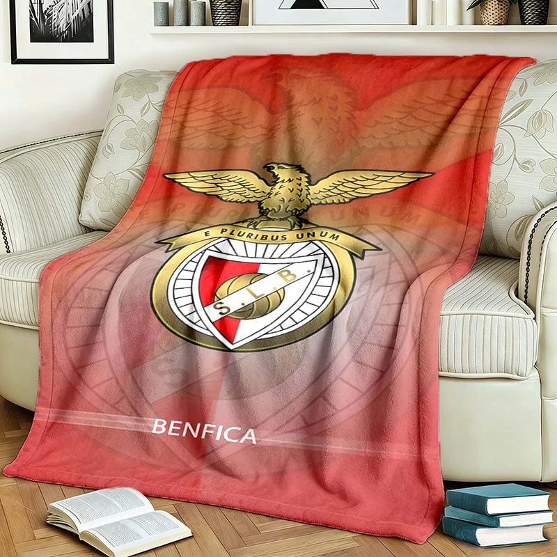 Sport Lisboa e Benfica Theme Blanket Suitable For Beds Sofas And Camping Perfect For Both Men And Women Comfortable Bedding All Year Round
