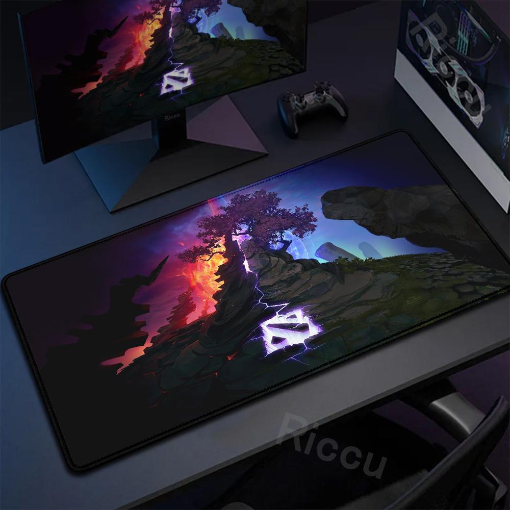 Anime Mauspads DOTA 2 Gummi Teppich Computerspiel Zubehör Groß Rutschfest Tapis De Souris Mauspads Schreibtischunterlage Schreibtischschutz