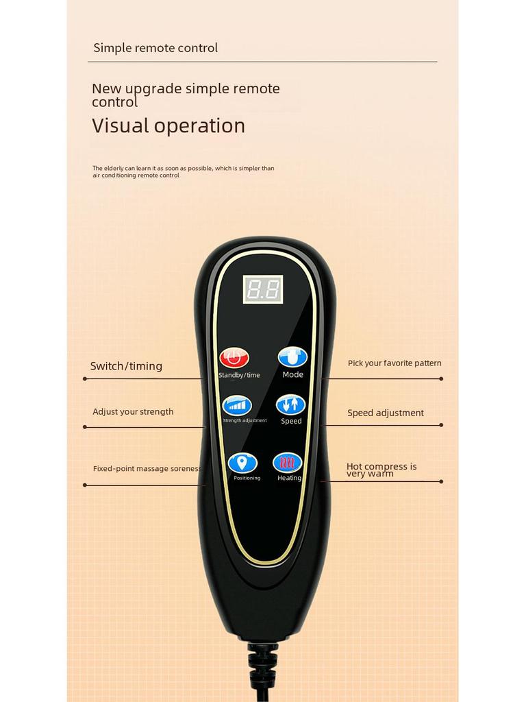 Multifunctional Full-Body Massage Mattress with Airbag Vibration & Heating