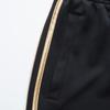 Adidas Three Stripe Color Block Zip Collar Jacket And Cuffed Pants Casual Sports Set Men Set Black Gold TR30J1-BG+TR30P1-BG