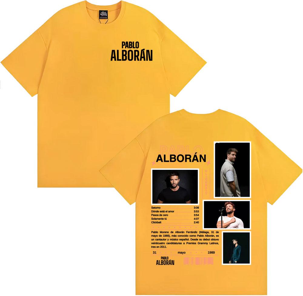 Singer Pablo Alboran Clickbait Album Cover T-shirts Men's Clothing Harajuku Hip Hop Street T Shirt Casual Comfort Loose T-shirt
