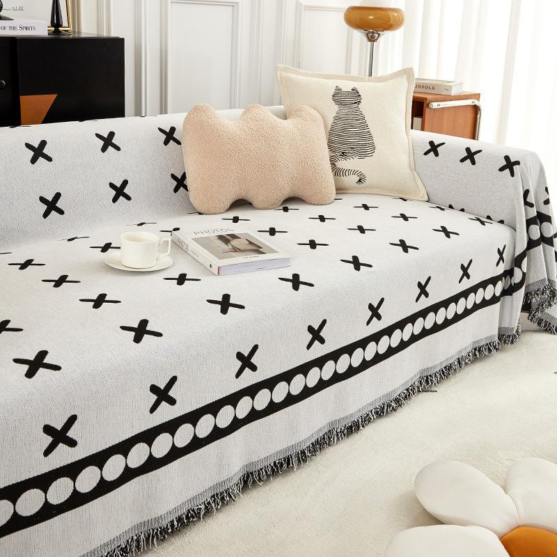 Narzuta na sofę w stylu INS Ręcznik Cztery pory roku Uniwersalny prosty Nowoczesny, odporny na zarysowania Narzuta na całą sofę Uniwersalny narzuta na sofę All-Inclusive
