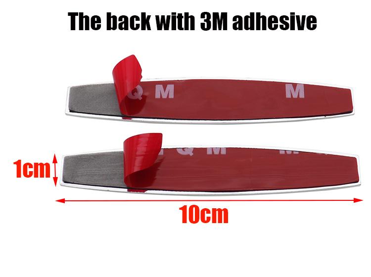 2pcs/1pair new 3D Peugeot logo metal Car Fender side Car door Emblem car window sticker styling Accessories