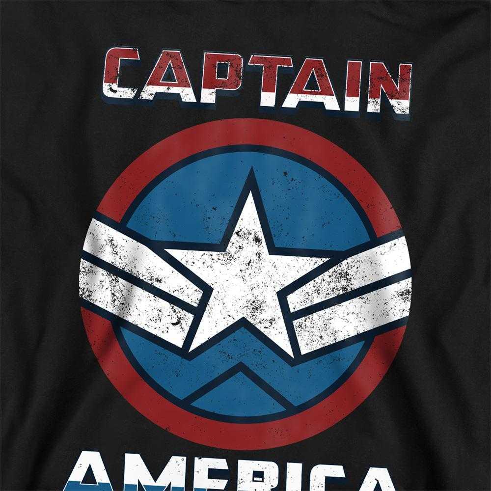 Captain America Childrens/Kids Badge Pull Over Hoodie