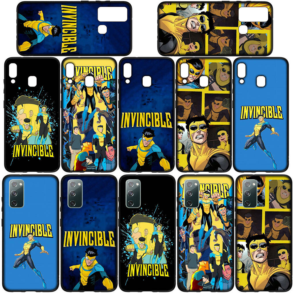 Phone Case for Samsung Galaxy S25 S23 S22 S24 Ultra FE S9 A05 A06 A15 A16 A36 A37 A35 A54 A55 A56 A57 A25 A26 A53 Silicone I-Invincibles Collage Cover
