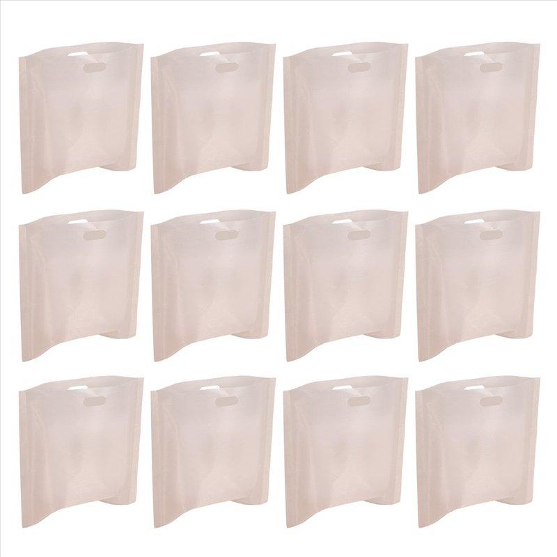 *A91P 12Pcs Reusable Toaster Bag Non-Stick Bread Baking Bag Sandwich Bags Toast Microwave Heating Pastry Tools 17X19cm