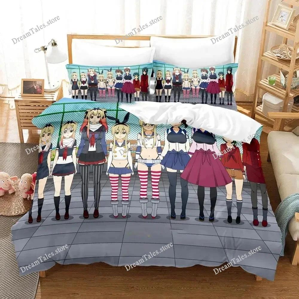 3D Printed Anime Kantai Collection Bedding Set Boys Girls Twin Queen Size Duvet Cover Pillowcase Bed Kids Adult Home Textile741