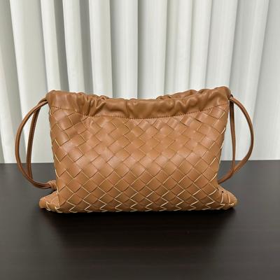 2024 New Cowhide Woven Armpit Bag Large-capacity Commuter Bag Versatile Leather Crossbody Shoulder Woven Women's Bag