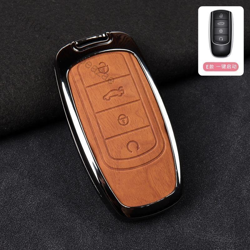 Alloy Style Car Key Case Cover Shell For Chery Tiggo 7 4 8 Pro Jaecoo J7 J6 J8 Omoda 5 9 C5 C9 E5 Ebro S800 S700 Phev Key Chain