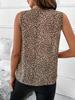 Spring/Summer 2025 Women's Leopard Print Sleeveless Top
