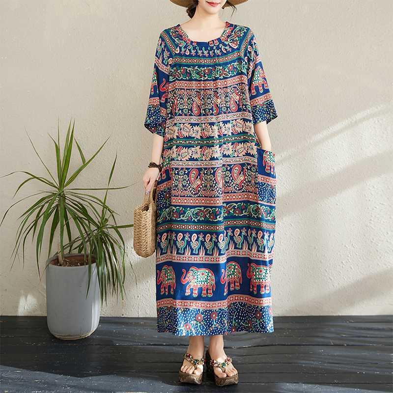 Summer Ethnic-style Dress and Robe