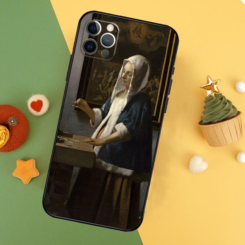 Johannes Vermeer Telefoonhoesje Voor iPhone 17 Pro Max 17Air 16E 15 14 13 12 11 16 Pro Max Mini Schokbestendige Hoes