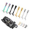 MUQZI 2pcs Titanium Bolts Bicycle Disc Brakes Caliper Lightweight Mounting Screws Road MTB Disc Brake Pad Bolts with Fixing Clip