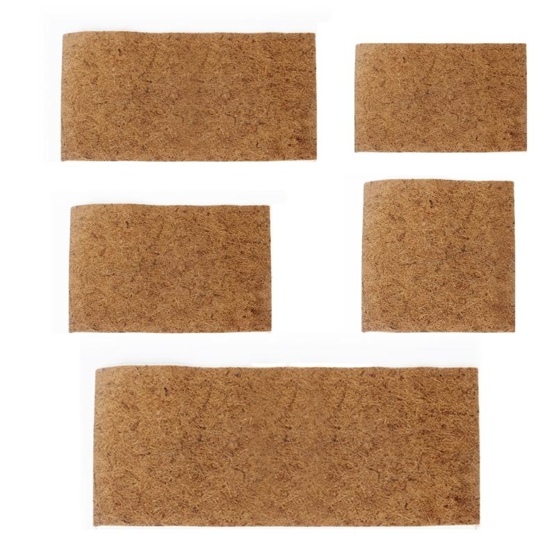 Reptiles Bedding Mat for Terrariums Waterproof CoconutFiber Carpet BeardedDragon Substrate Liner Mat for TortoiseGeckos