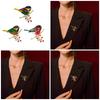 Elegant Sturdy Alloy Sparrow Brooch with Rhinestones Detailing Ornament for Fashionable Women and Special Occasions
