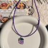 Cute Plush Rabbit Messenger Bag Kawaii Skin-friendly Animal Crossbody Purse for Little Girls Kindergarten Use