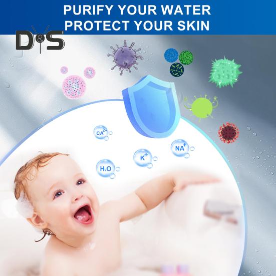 10/20 stk Vanndusjhodefilter Regelmessig utskifting Forfriskende dusjfilterkjerne for Drivse Turbosprøyte for Iondropssprøyte