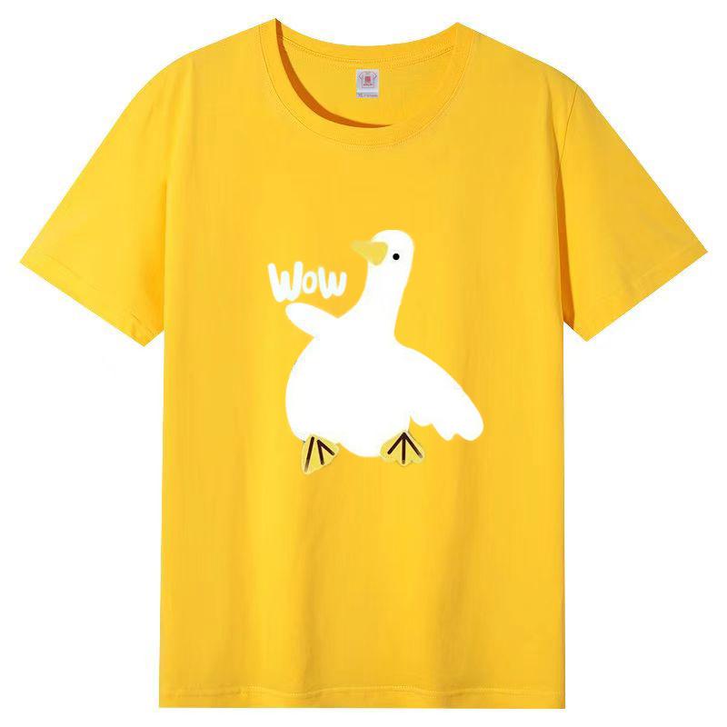 Damen Sommer Beliebtes Kurzarm-T-Shirt Baumwolle Atmungsaktiv Lockeres Oberteil Bedrucktes T-Shirt Lässig