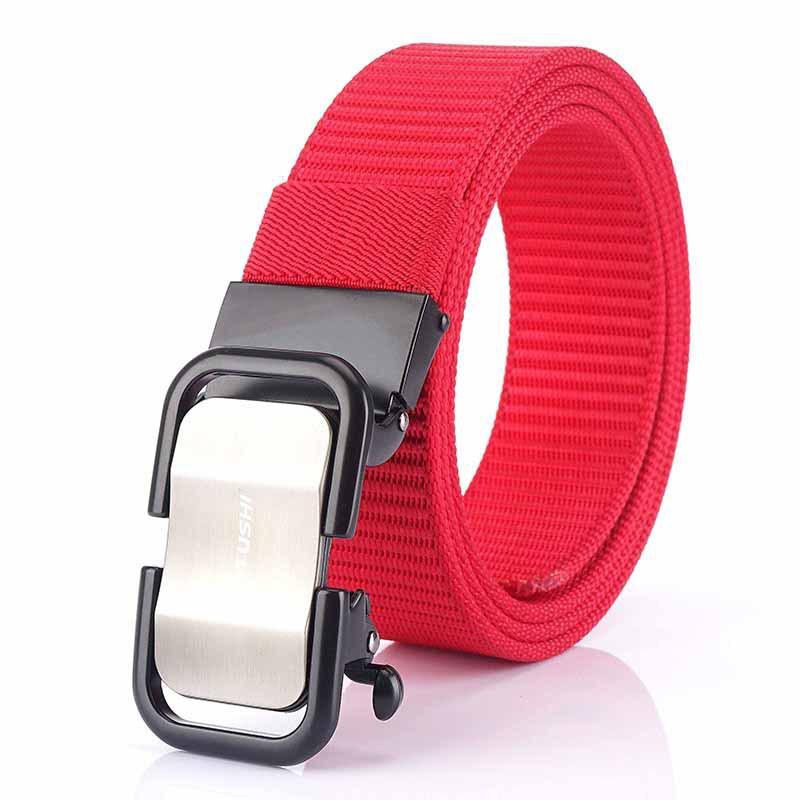 2020 Toothless Automatic Buckle Belt Nylon Canvas Outdoor Casual Breathable 120cm