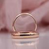 Rose Gold Color Smooth Romantic Simplicity Couple Rings Women Men Wedding Party Unique Ring KTY