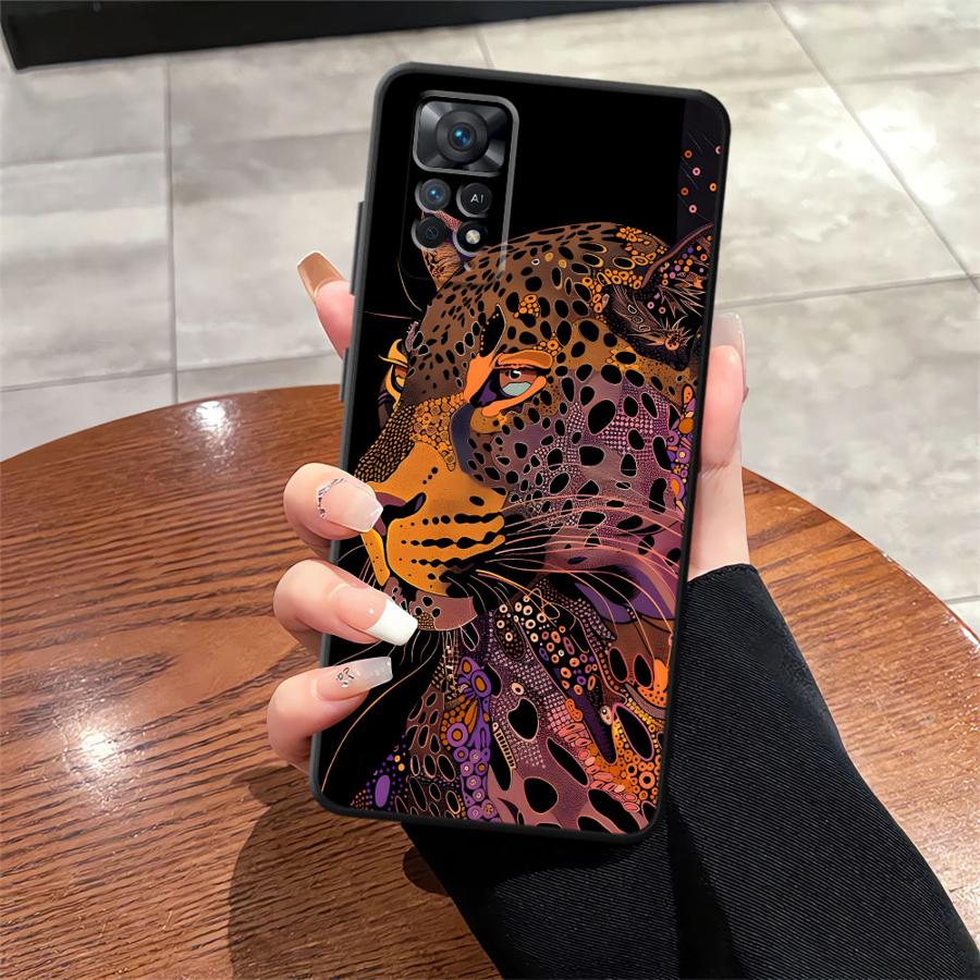 Funda Phone Cover Case for Xiaomi Redmi Note 9 13 Pro Plus 11s 12s 12 Pro 14 11 7 8 10 10S 9S Cool Tiger Leopard