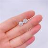 Four Claws Moissanite Stud Earrings for Women S925 Sterling Silver 3mm-8mm D Color Wedding Fine Jewelry Drop Shipping