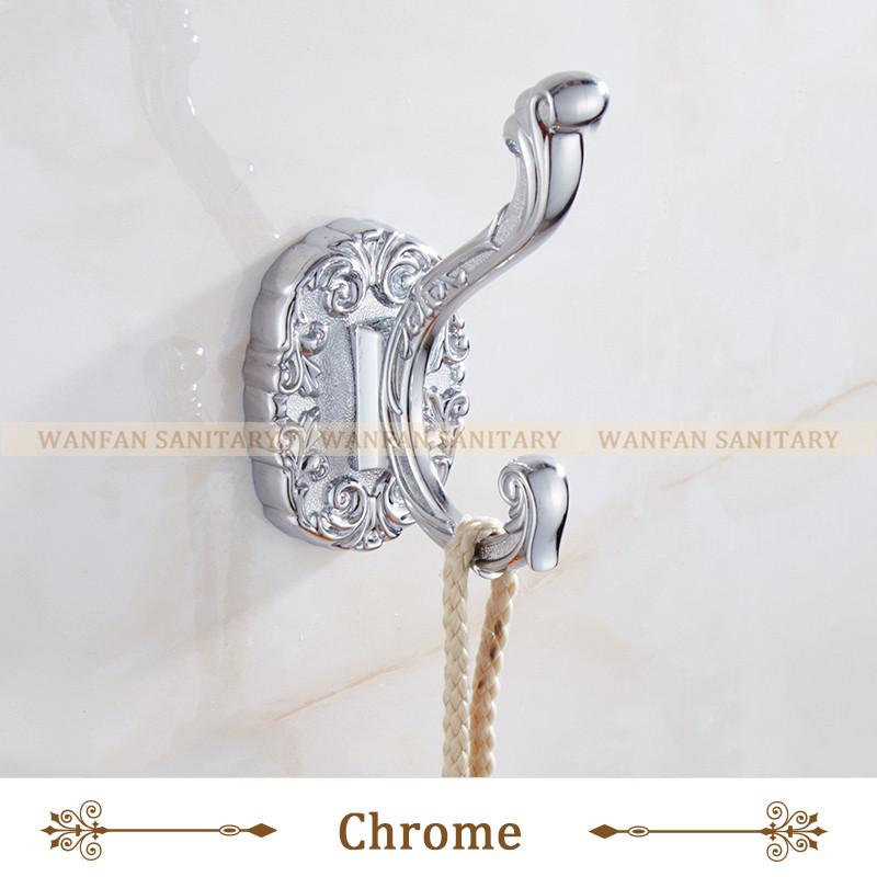 Robe Hooks Wall Mounted Vintage Hook Single Screw Towel Hook Holder Bathroom Accessories Bathroom Clothes Hook 8801