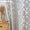 1PC NAPEARL 10% Blackout Fashion Versatile Tulle Personalized Floral Jacquard Sheer Curtain for Kitchen Living Room Bedroom Window Home Decor