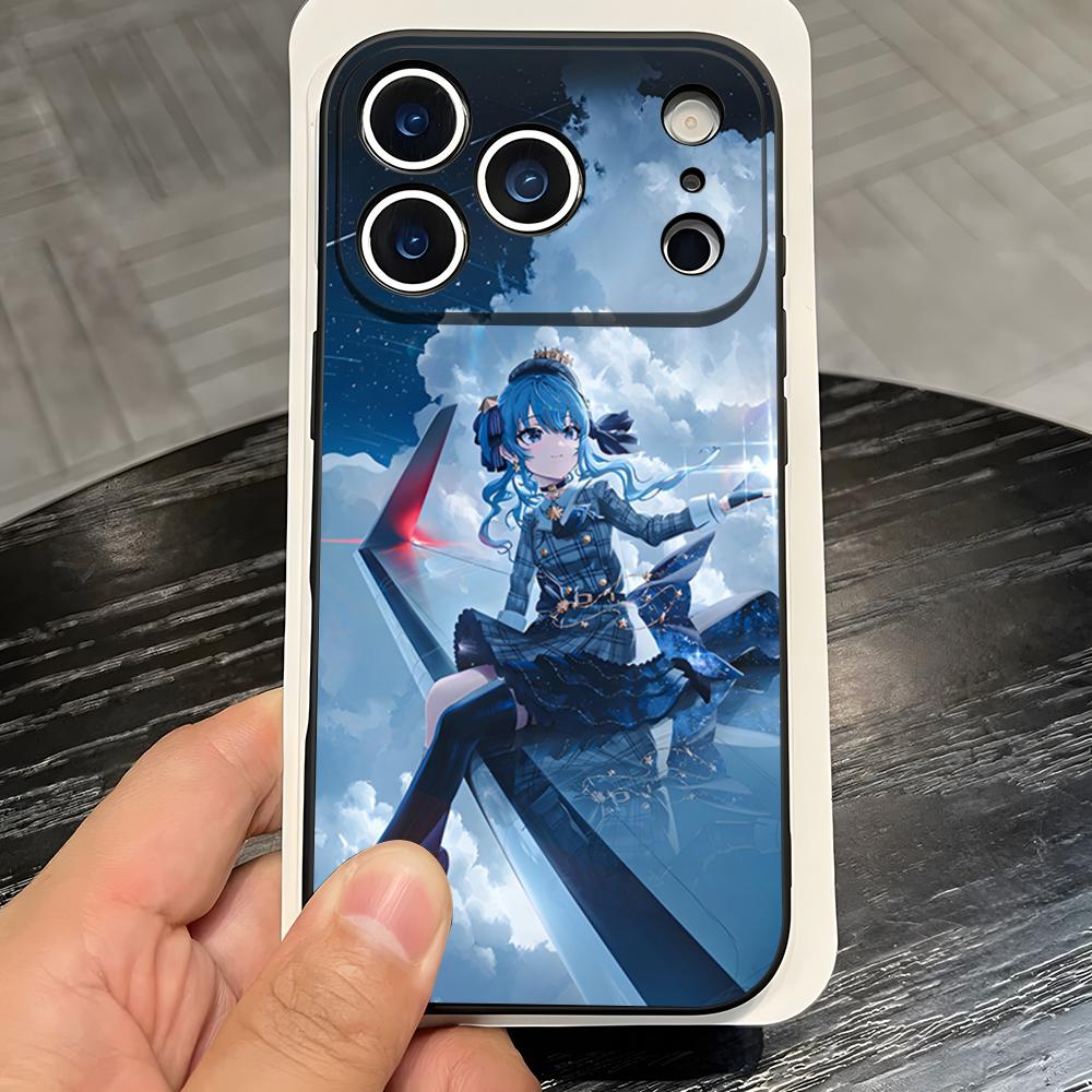 H-Hoshimachi S-Suisei Phone Case For IPhone 17 Pro Max 16 15 14 Pro Max 13 11 X Xs Xr 8 7Plus Silicone Cover