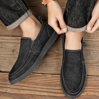 Nouvelles Chaussures en Toile pour Hommes Été 2025, Mocassins Bas Décontractés pour Hommes, Chaussures en Denim, Chaussures pour Hommes Version Coréenne Zapatos Hombre