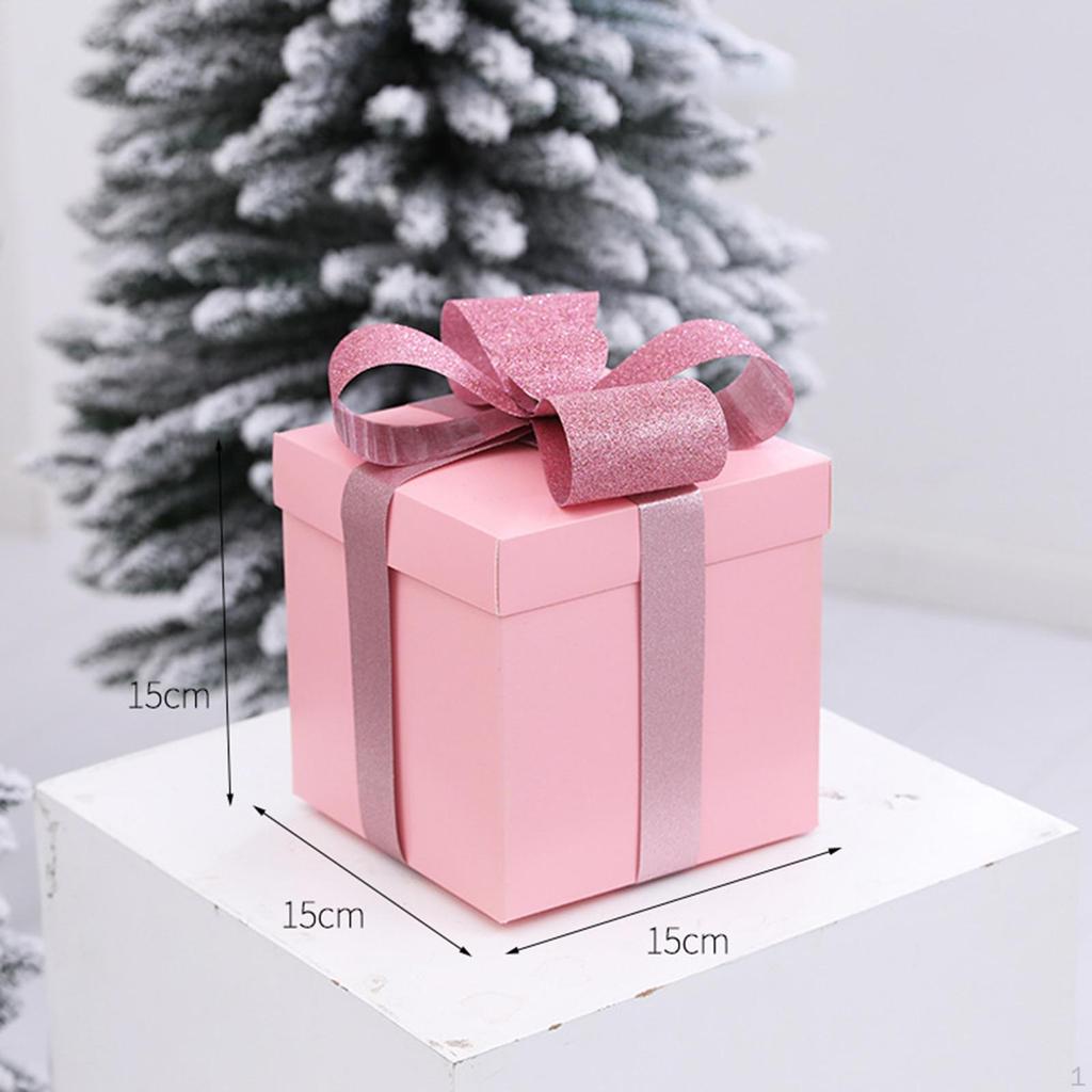 Christmas Gift Boxes Decorations Decorative Squared Organizer Stackable Ornaments