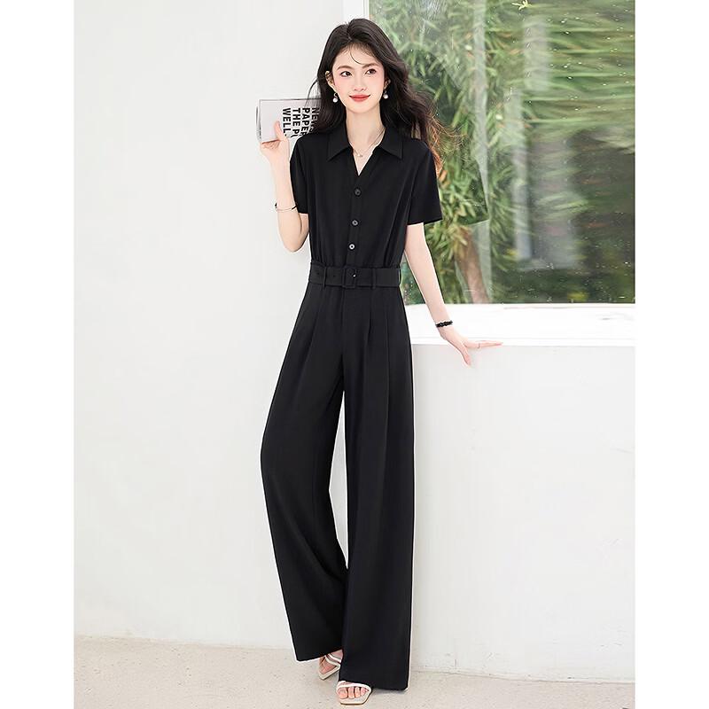 Fleeting Time Elegant Women's High-Waist Jumpsuit