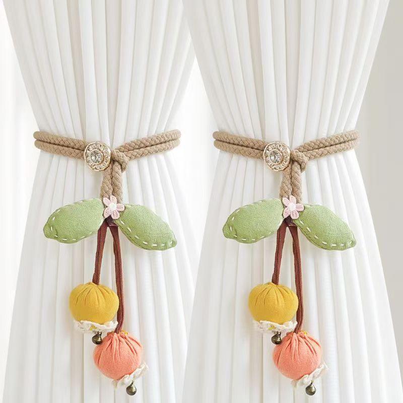 Pumpkin String Pendants, Curtain Ties, Gauze Ties, Fabric Cartoon, Adjustable Hemp Ropes, Cute Accents, Modern