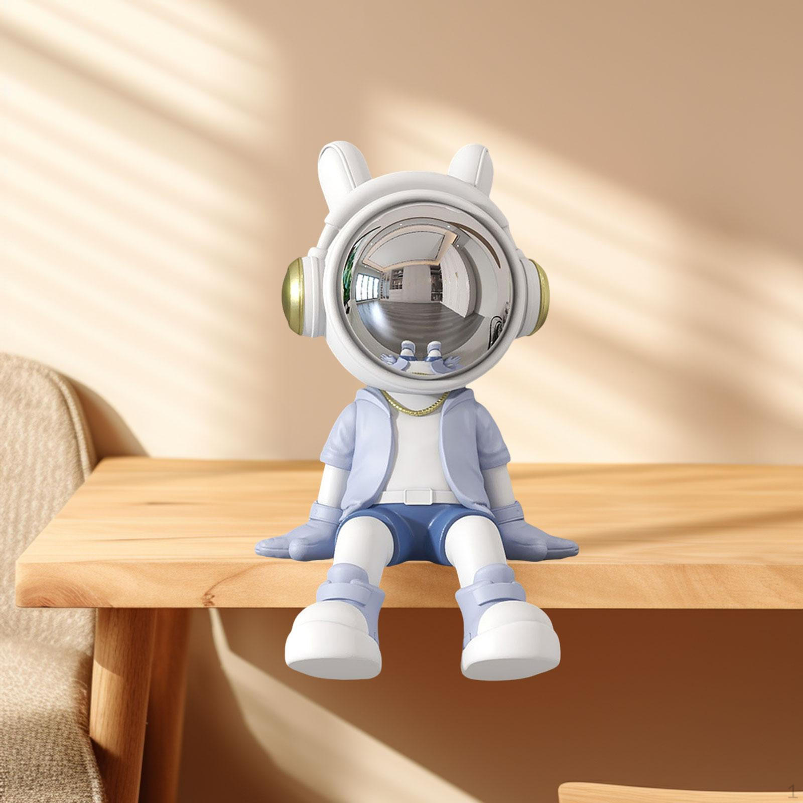 Astronaut Figurine for Desktop Display And Home Accent Sitting